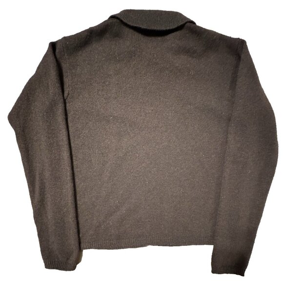 Brandy Melville Amalie Wool Brown Cardigan Button Down Minimalist Preppy Italy - Picture 4 of 12